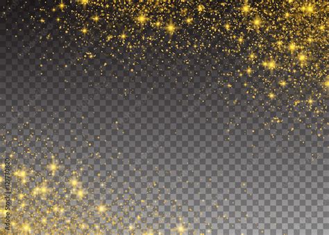 Glitter Particles Effect Gold Glittering Space Star Dust Trail