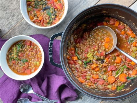 Easy Vegetarian Lentil Soup Recipe Easy Real Food