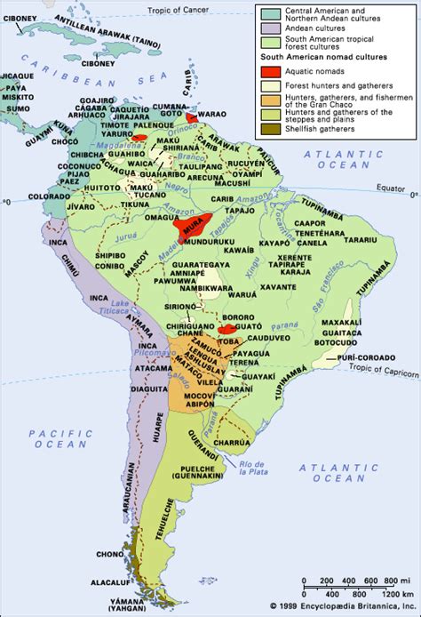 Indians Of South America South America Map South American American