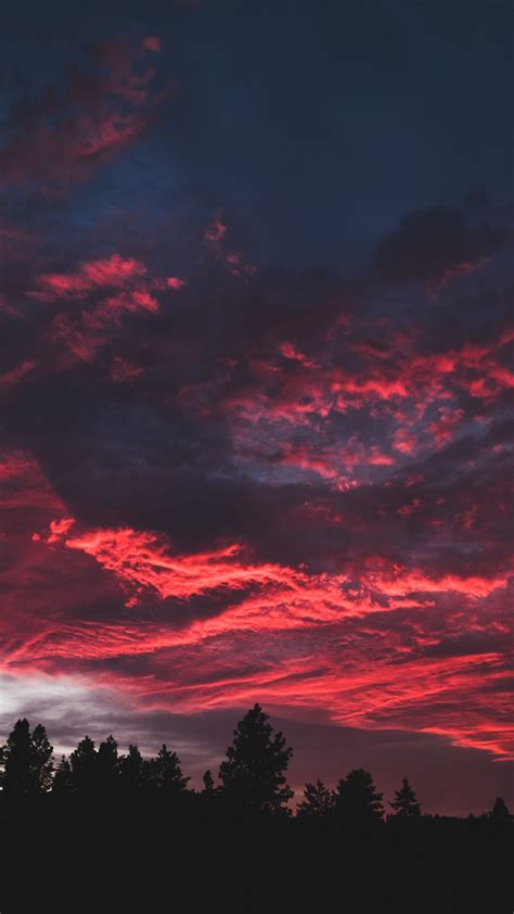 Download 1080x1920 Wallpaper Colorful Clouds Sunset