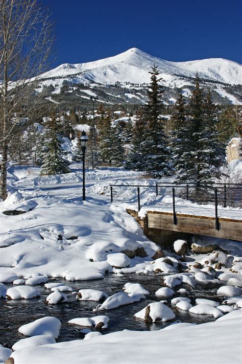 Breckenridge In December Winter Scenes Natural Landmarks Colorado