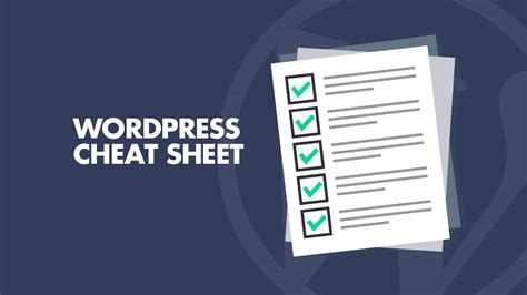 14 Best Wordpress Cheat Sheet For Designers And Developers 2020
