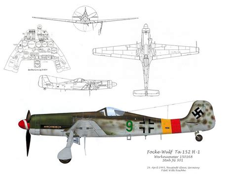 Unosetentaydos Focke Wulf Ta 152 H 1 Green 9 AVIACION 1 72 PD