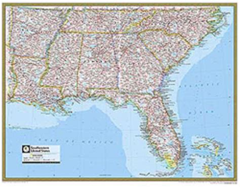 Road Map Of Southeast Us Maps Database Source