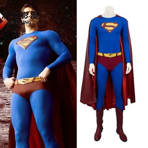 Hzym Superman Costume Superman Returns Clark Kent Cosplay Bodysuit