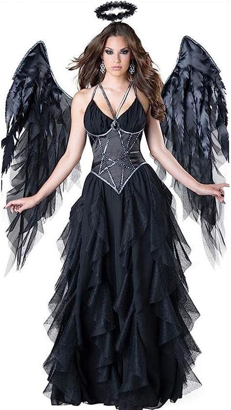 Yabeina Kail Womens Fallen Angel Fancy Dress Costume Sexy Halloween
