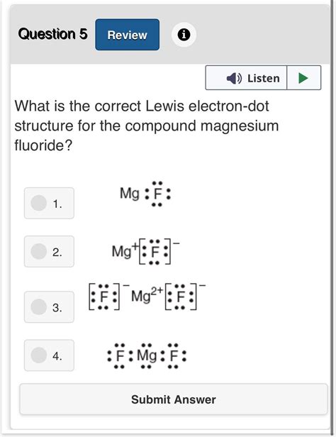 ⚗️what Is The Correct Lewis Electron Dot Structure For The Compound