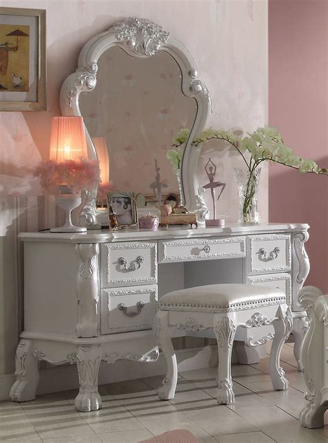 Maybe you would like to learn more about one of these? Acme Furniture Dresden Antique White Vanity Desk | The ...