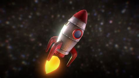 Stylised Rocket Buy Royalty Free 3d Model By Marlopoly 7e4b329