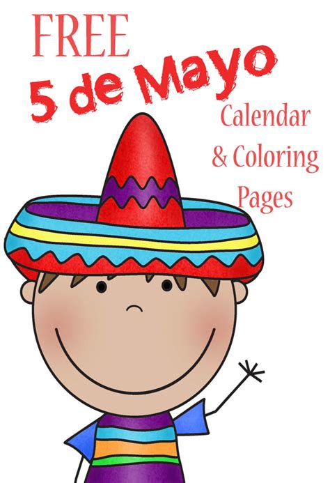Free 5 Mayo Calendar And Coloring Pages