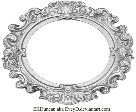 Ornate Silver Frame - Wide Oval by EveyD | Ornate frame, Vintage frames, Antique frames