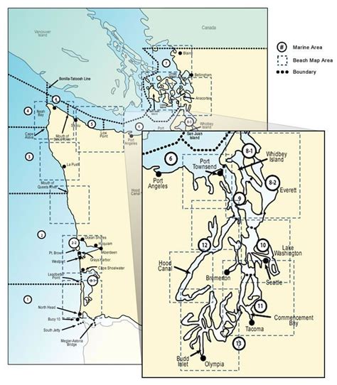 Washington Public Clam And Oyster Beaches Map And Info On Where To Go