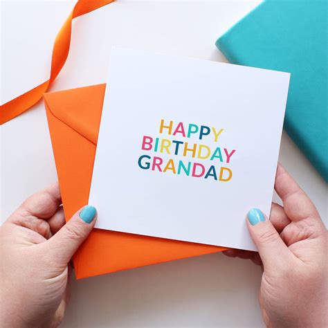 Happy Birthday Grandad Card By Purple Tree Designs