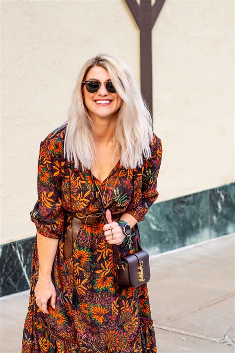A Boho Dress With Booties For Fall Le Stylo Rouge