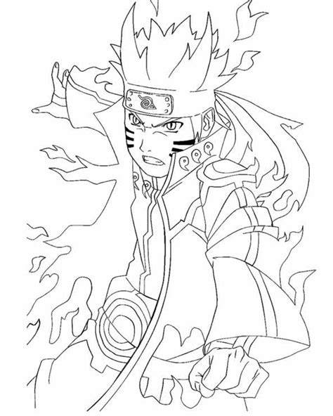 Naruto Sage Mode Coloring Pages Clip Art Library