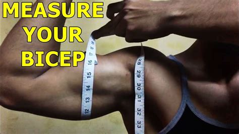 How To Measure Your Biceps The Correct Way Youtube