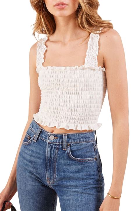 Such A Cute White Crop Top For Summer Crop Top Outfits Top Outfits