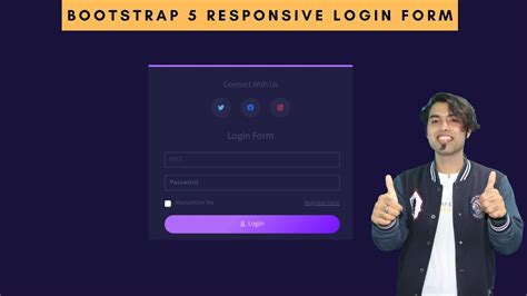 Responsive Animated Login Form Using Html Css And Bootstrap 5