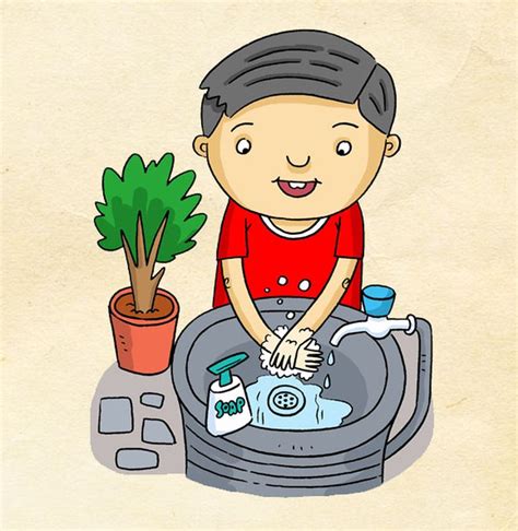 Beli cuci tangan portable online berkualitas dengan harga murah terbaru 2021 di tokopedia! Gambar Tangan Kartun Cuci Tangan