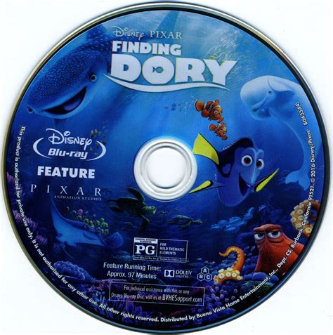 Finding Dory 2016 Blu Ray Cover And Labels Dvd Covers And Labels