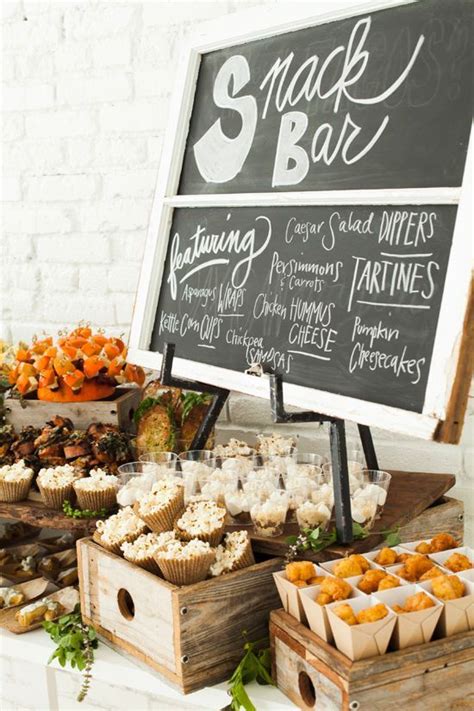 Snack Bar Design Wedding Snacks Wedding Buffet Food Wedding Snack Bar