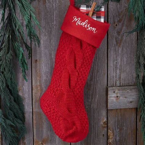 cozy cable knit personalized christmas stocking bed bath and beyond christmas stockings