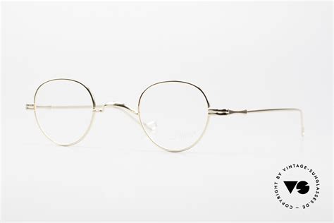 glasses lunor ii 15 old panto frame gold plated
