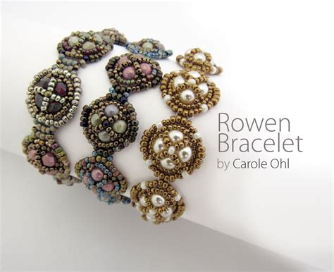 Rowen Bracelet Beadweaving Tutorial By Carole Ohl Etsy Bead Weaving