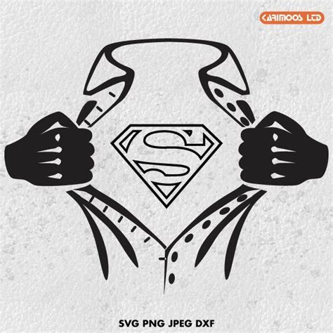 Super Hero Logo Svg File Download Digital File Dxf Pdf Finland Lupon