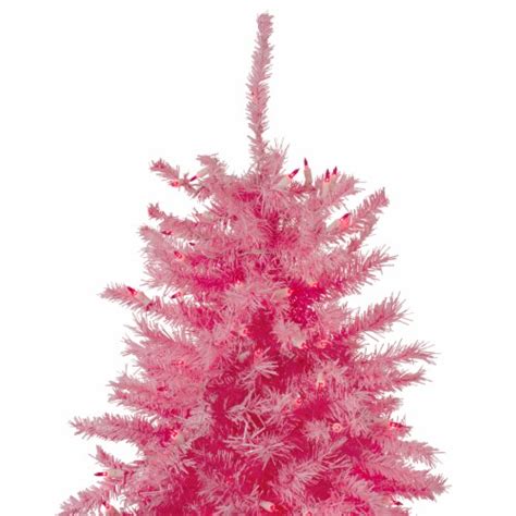 Northlight 75 Pre Lit Pink Tinsel Slim Artificial Christmas Tree