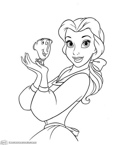 A Bela E A Fera Imagens Para Colorir All Disney Princesses Disney