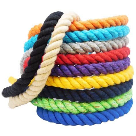 3 Strand Braided Cotton Ropethree Color Twisted Cotton Ropefancy