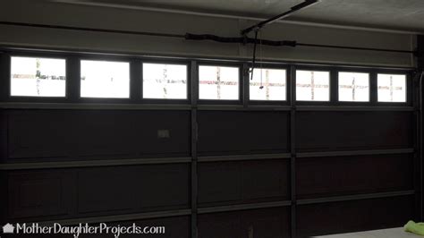 Diy Frosted Garage Door Windows Mother Daughter Projects