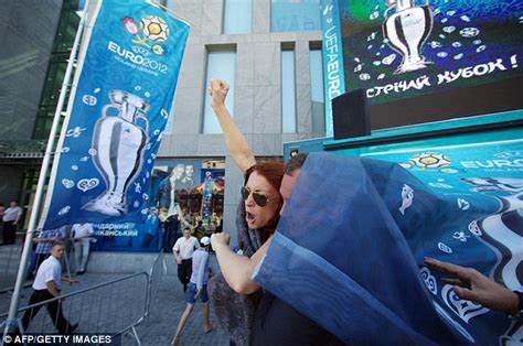 Topless Ukrainian Feminists Snatch Euro 2012 Trophy In Protest Ahead Of