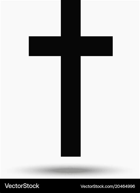 Cross A Symbol Of The Christian Religion Vector Image