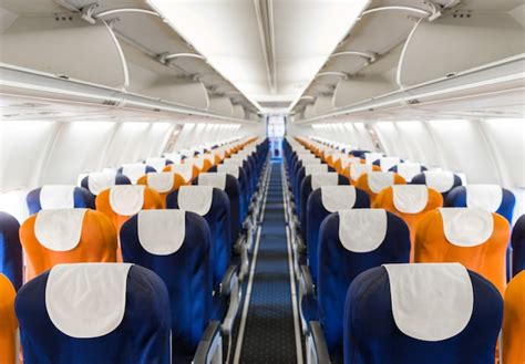 Premium Photo Empty Passenger Airplane Seats In The Cabin