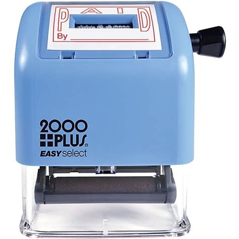 2000 Plus® Easy Select Date And Paid Self Inking Stamp 1 X 1 1316
