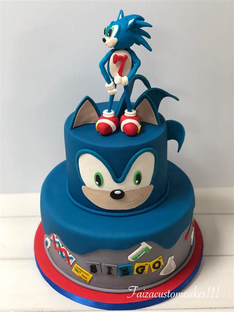 Sonic The Hedgehog Cake ️💙🤍 Sonic Birthday Cake Sonic Cake Sonic