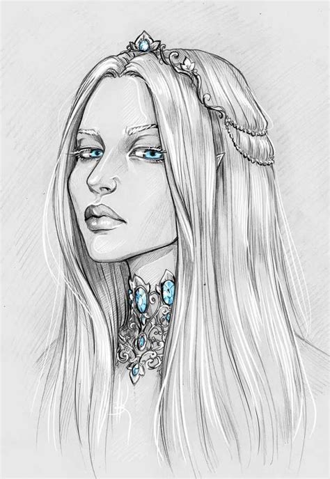 Witcher Characters By Nastya Kulakovskaya Imgur Elf Drawings Art