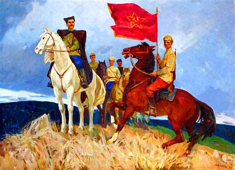 Russian Red Army Cavalry During The Russian Civil War Russian