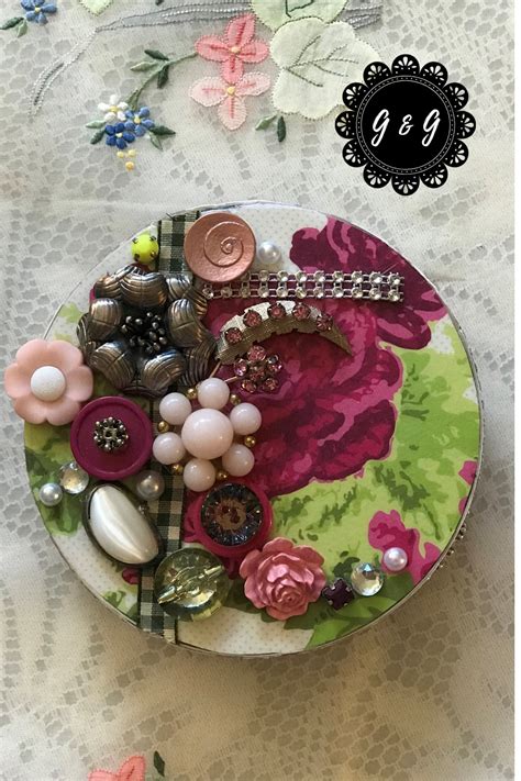 Jeweled Decoupage Mini Altered Box Glitter And Glam Made By Pam