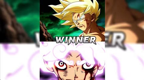 Who Is Strongest Goku Ssj Vs Luffy Gear 5 Youtube