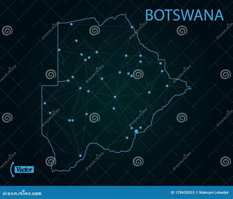 Map Of Botswana Vector Illustration World Map Stock Illustration Illustration Of Abstract