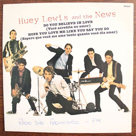 Huey Lewis And The News Do You Believe In Love 1982 Vinyl Discogs