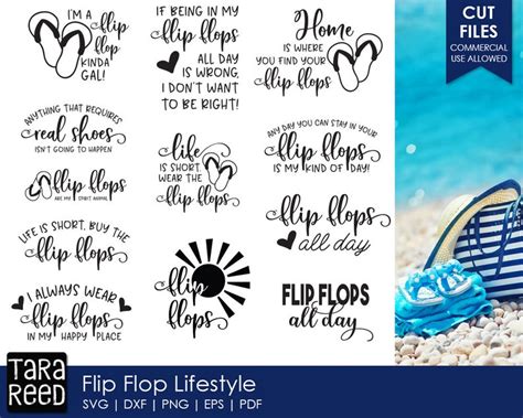 Flip Flop Lifestyle Beach Svg And Cut Files For Crafters Etsy My Xxx