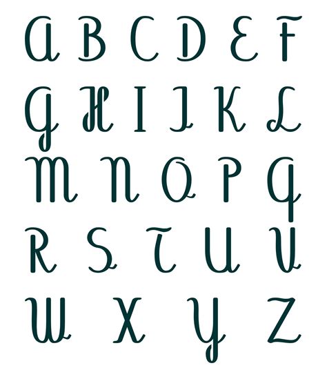 Downloadable Free Printable Alphabet Stencils Templates Pin On 6 Inch