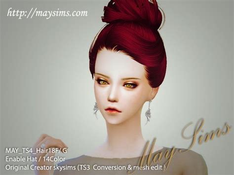 May Sims May Hairstyle 18f Converted From Ts3 • Sims 4 Hairs The Sims