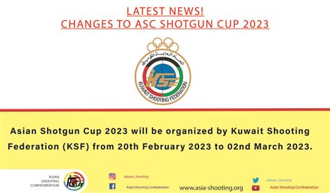 the asian shotgun cup 2023 in kuwait asian shooting confederation