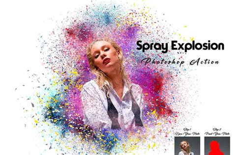 Spray Explosion Photoshop Action Photoshopresource