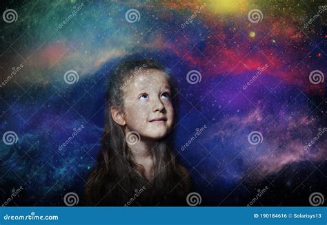Girl Holding Galaxy Space